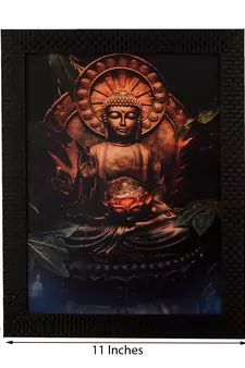 Spritual Buddha Satin Matt Texture UV Art Painting