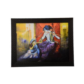 Radha Krishna Satin Matt Texture UV Art Painting 1