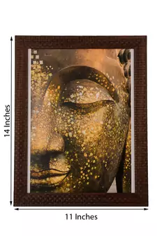 Spritual Buddha Satin Matt Texture UV Art Painting