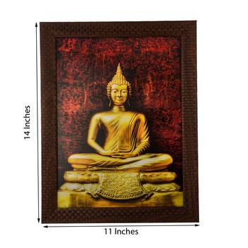Spritual Buddha Satin Matt Texture UV Art Painting 2