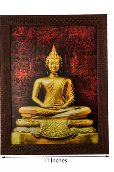 Spritual Buddha Satin Matt Texture UV Art Painting