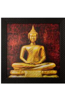 Spritual Buddha Satin Matt Texture UV Art Painting