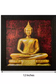 Spritual Buddha Satin Matt Texture UV Art Painting