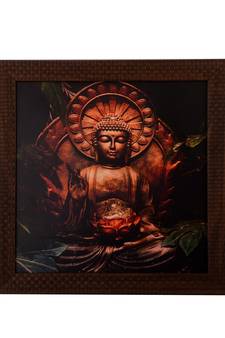 Spritual Buddha Satin Matt Texture UV Art Painting
