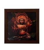 Spritual Buddha Satin Matt Texture UV Art Painting
