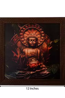 Spritual Buddha Satin Matt Texture UV Art Painting