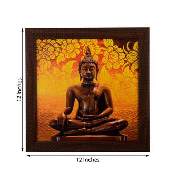 Meditating Buddha Satin Matt Texture UV Art Painting 2