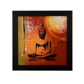 Meditating Buddha Satin Matt Texture UV Art Painting 1