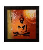 Meditating Buddha Satin Matt Texture UV Art Painting