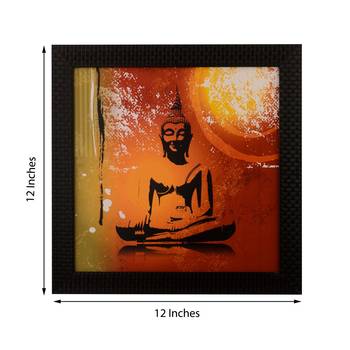 Meditating Buddha Satin Matt Texture UV Art Painting 2