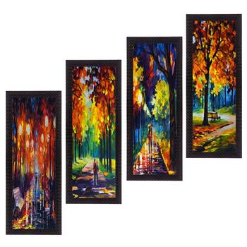 Set Of 4 Loving Couple Moments Satin Matt Texture UV Art Painting 1