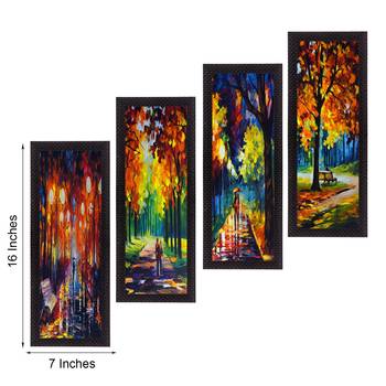 Set Of 4 Loving Couple Moments Satin Matt Texture UV Art Painting 2