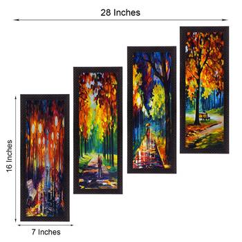 Set Of 4 Loving Couple Moments Satin Matt Texture UV Art Painting 3