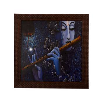 Radha Krishna Love Moments Satin Matt Texture UV Art Painting 1