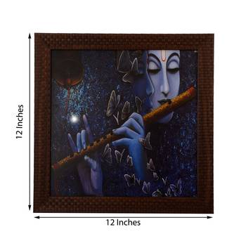 Radha Krishna Love Moments Satin Matt Texture UV Art Painting 2
