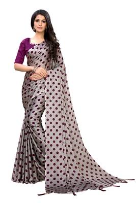 Multicolor printed georgette saree with blouse 1