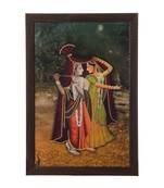 Radha Krishna Satin Matt Texture UV Art Painting