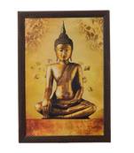 Meditating Buddha Satin Matt Texture UV Art Painting