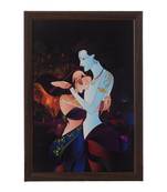 Radha Krishna Love Moments Satin Matt Texture UV Art Painting