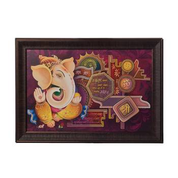 Spritual Ganesha Satin Matt Texture UV Art Painting 1