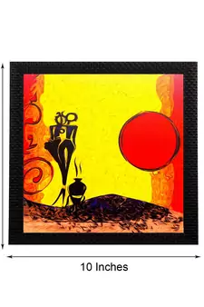 Absract Sun Scenic Satin Matt Texture UV Art Painting