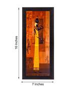 Abstract Tribal Woman Satin Matt Texture UV Art Painting