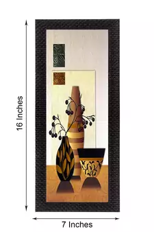 Abstract Vase Satin Matt Texture UV Art Painting