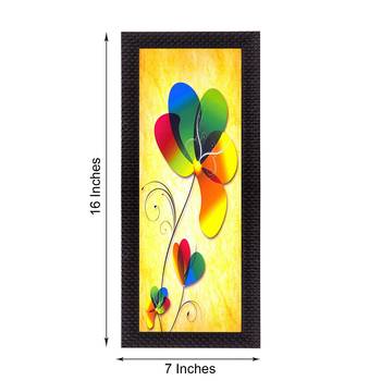 Abstract Colorful Flower Satin Matt Texture UV Art Painting 1