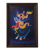 Dancing Radha Krishna Satin Matt Texture UV Art Painting