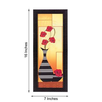 Abstact Striped Vase Satin Matt Texture UV Art Painting 2