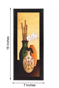 Abstract Designer vases Satin Matt Texture UV Art Painting