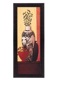 Abstract Printed Vases Satin Matt Texture UV Art Painting