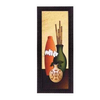 Abstract Vase With Stick Satin Matt Texture UV Art Painting 1