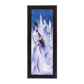 Angel Woman Satin Matt Texture UV Art Painting 1