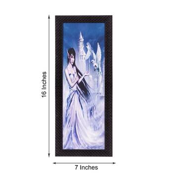 Angel Woman Satin Matt Texture UV Art Painting 2