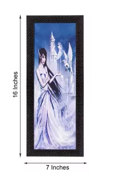 Angel Woman Satin Matt Texture UV Art Painting