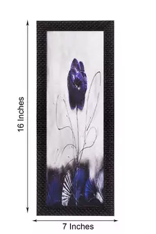 Abstract Flower Satin Matt Texture UV Art Painting