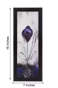 Abstract Flower Satin Matt Texture UV Art Painting