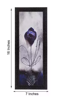 Abstrcat Flower Satin Matt Texture UV Art Painting