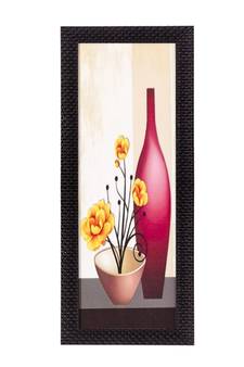 Abstract Red Vase Satin Matt Texture UV Art Painting