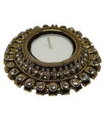 R Sanskruti Handmade Decorative Antique Candles Holder for Home Office Puja Articles Diya Set (Pack of 6)