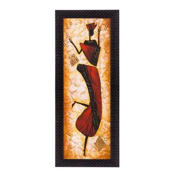 Abstract Woman Figurine Satin Matt Texture UV Art Painting 1
