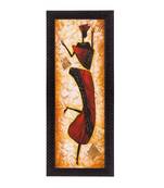 Abstract Woman Figurine Satin Matt Texture UV Art Painting