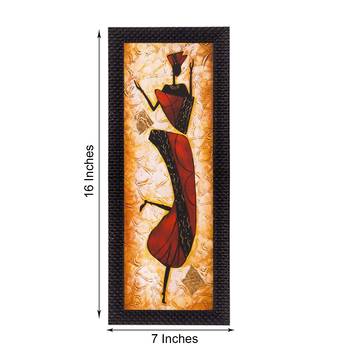 Abstract Woman Figurine Satin Matt Texture UV Art Painting 2