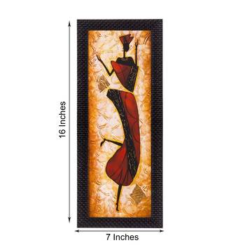 Abstract Tribal Woman Satin Matt Texture UV Art Painting 2