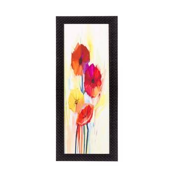 Abstract Colorful Flowers Satin Matt Texture UV Art Painting 1