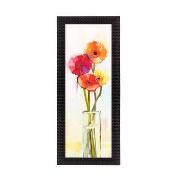 Abstract Colorful Flowers Satin Matt Texture UV Art Painting 1