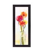 Abstract Colorful Flowers Satin Matt Texture UV Art Painting
