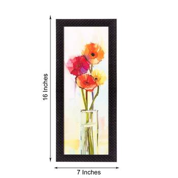 Abstract Colorful Flowers Satin Matt Texture UV Art Painting 2