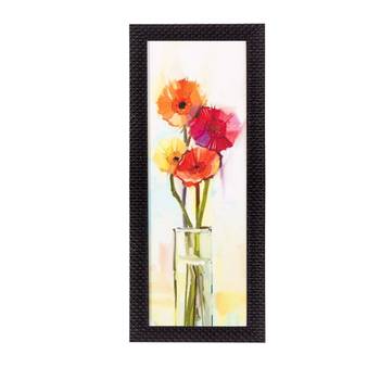 Abstract Colorful Flowers Satin Matt Texture UV Art Painting 1